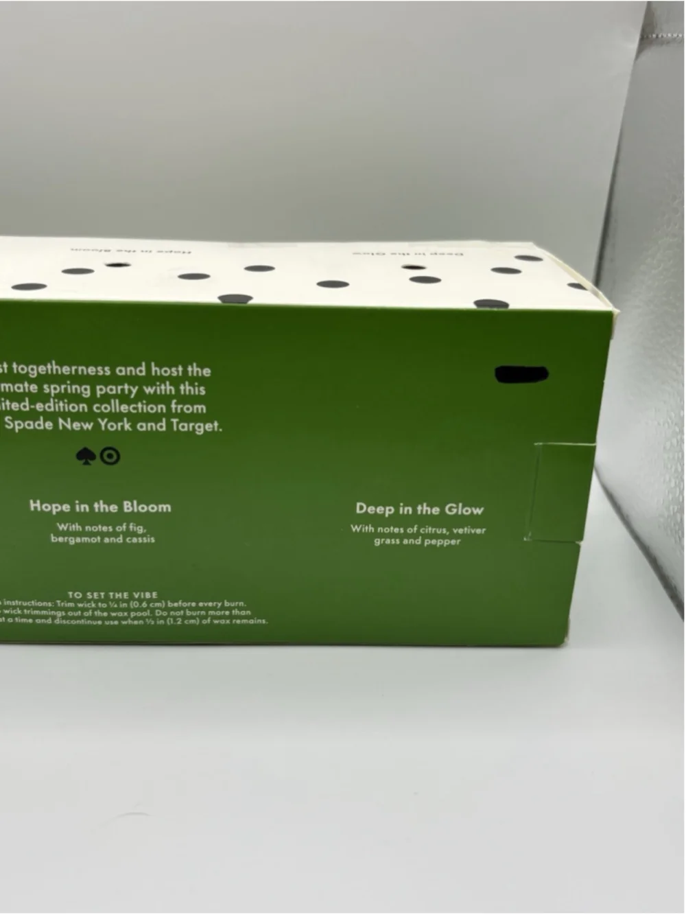 Kate Spade x Target Scented Candle 3 Pack New In Box #928